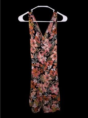 Billabong Floral Multicolor Dress with Black Accents